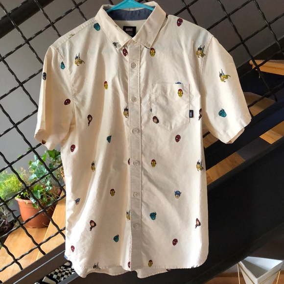 vans marvel button up